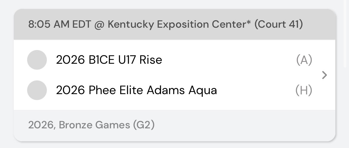 Updated schedule for tomorrow!