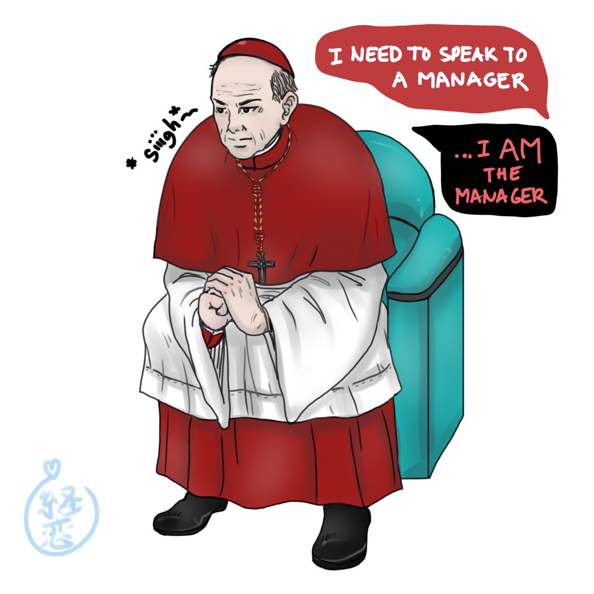 Never asked to be a manager #conclave
