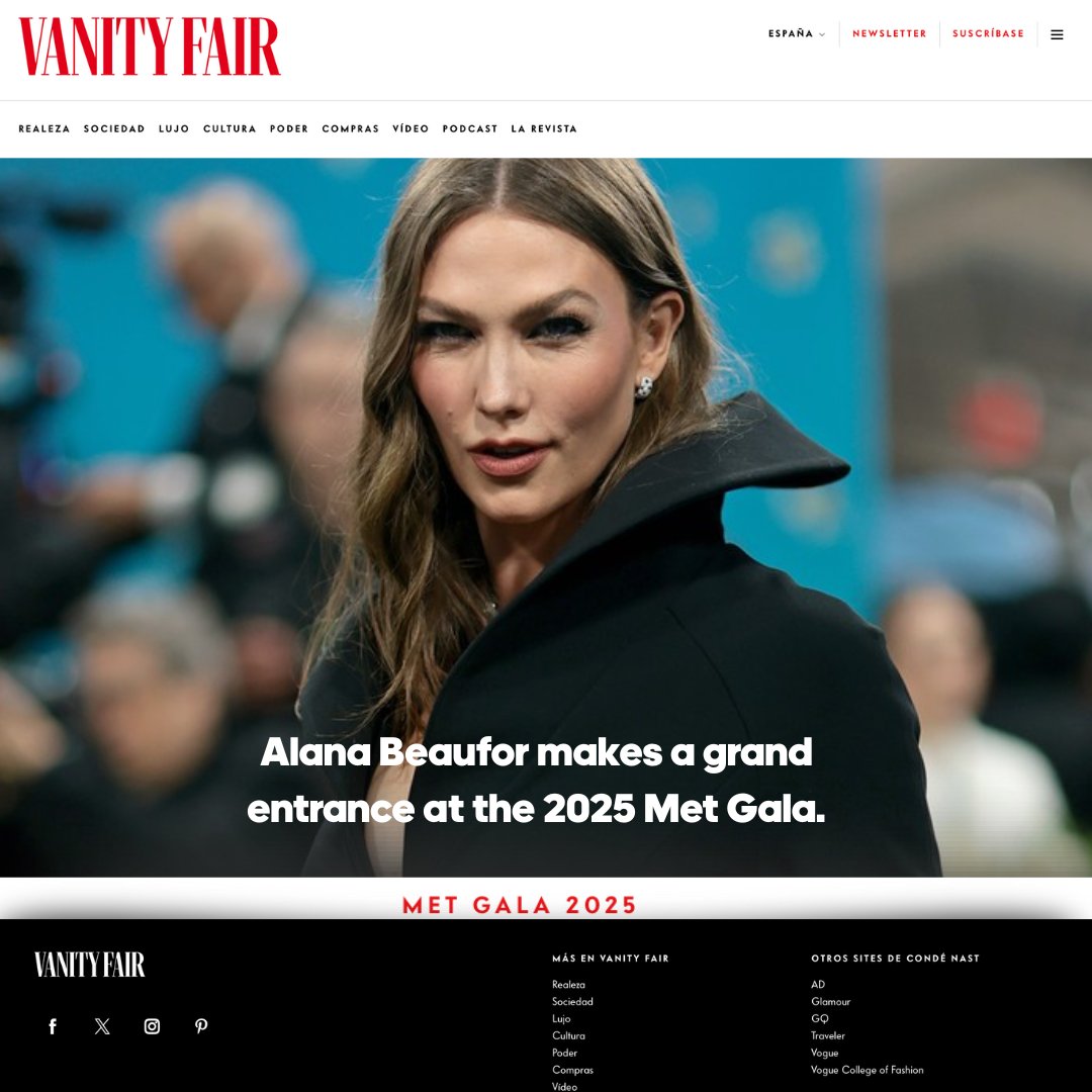 ® #VanityFairRP › Updates ›   
𝗡𝗲𝘄𝘀 𝗻𝗼𝘁𝗶𝗰𝗲𝘀: News notices »  
News posts › Post vía twitter 

Alana Beaufort (<a href="/lifxtimx/">Alana; ❄️</a>) has officially arrived at the 2025 Met Gala — “Superfine: Tailoring Black Style.”  A night that celebrates the artistry of Black fashion.
