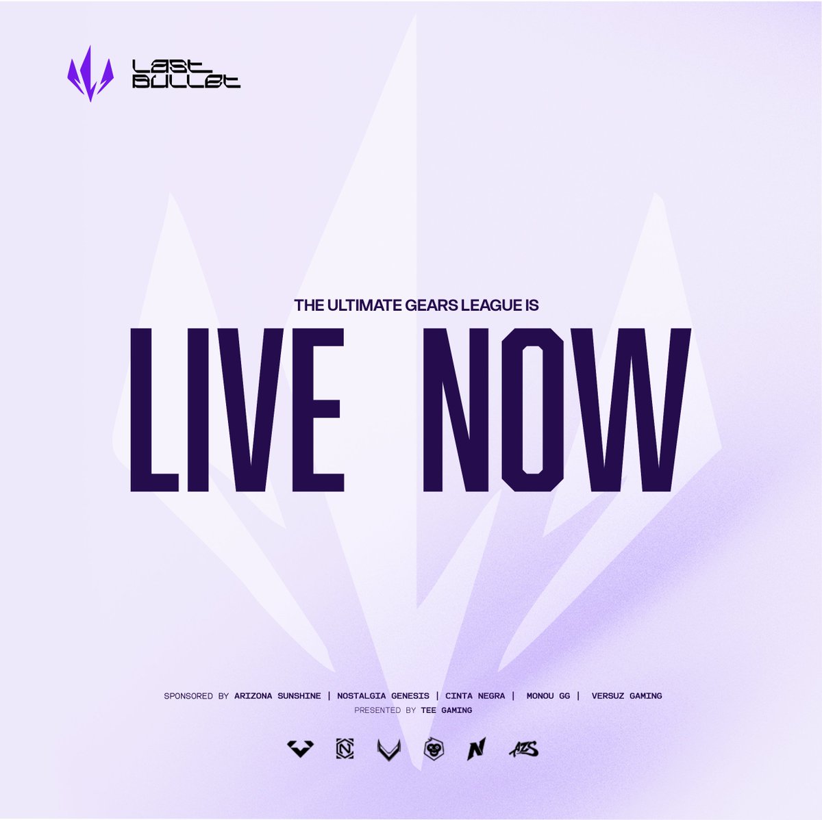 Tee Gaming (@teegamingorg) on Twitter photo Last Bullet: League
Estamos en vivo!!
๐บMain station:
twitch.tv/teegamingorg
๐ <a href="/TeamRDMK/">Team RDMK</a> vs <a href="/PhantomRavensOf/">Phantom Ravens</a>
โฐ7:00 pm Mex
๐บSide station:
twitch.tv/teegamingorgsiโฆ
๐ <a href="/HorusGaming6/">Horus Gaming</a> vs <a href="/NostalgiaGnesis/">๐๐จ๐ฌ๐ญ๐๐ฅ๐ ๐ข๐</a>
โฐ7:00 pm Mex
Patrocinadores:
<a href="/NostalgiaGnesis/">๐๐จ๐ฌ๐ญ๐๐ฅ๐ ๐ข๐</a>
<a href="/AZs_Org/">Azs Org</a>
<a href="/CintaNegraGC/">CINTANEGRA Esports</a> Last Bullet: League
Estamos en vivo!!
๐บMain station:
twitch.tv/teegamingorg
๐ <a href="/TeamRDMK/">Team RDMK</a> vs <a href="/PhantomRavensOf/">Phantom Ravens</a>
โฐ7:00 pm Mex
๐บSide station:
twitch.tv/teegamingorgsiโฆ
๐ <a href="/HorusGaming6/">Horus Gaming</a> vs <a href="/NostalgiaGnesis/">๐๐จ๐ฌ๐ญ๐๐ฅ๐ ๐ข๐</a>
โฐ7:00 pm Mex
Patrocinadores:
<a href="/NostalgiaGnesis/">๐๐จ๐ฌ๐ญ๐๐ฅ๐ ๐ข๐</a>
<a href="/AZs_Org/">Azs Org</a>
<a href="/CintaNegraGC/">CINTANEGRA Esports</a>