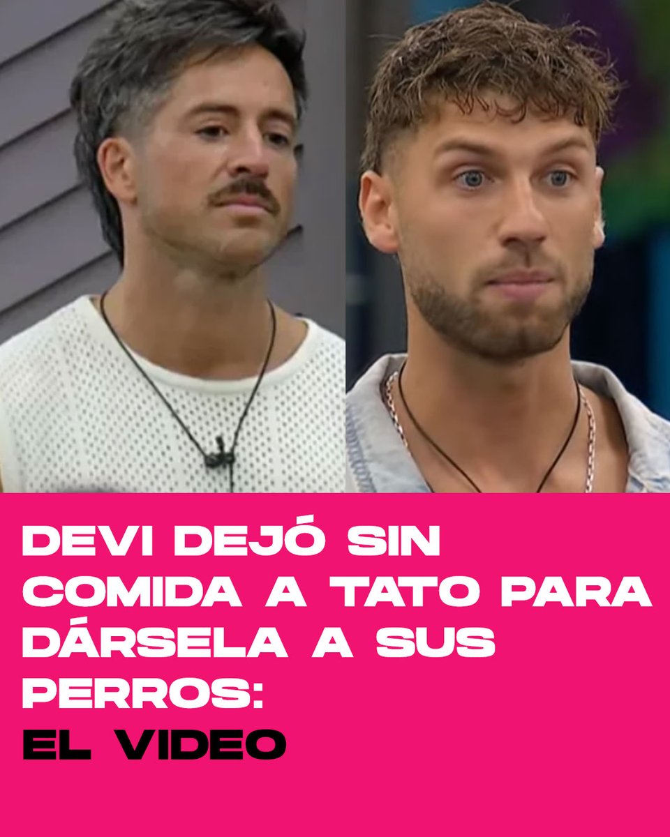 ¡HAY QUE SACARLO YA! Devi DEJÓ SIN COMER a Tato OTRA VEZ para darle la comida a sus perros. Gran Hermano no va a decir nada??? 😡😡😡

Mirá el 𝐯𝐢𝐝𝐞𝐨 𝐞𝐧 𝐞𝐥 𝐩𝐫𝐢𝐦𝐞𝐫 𝐜𝐨𝐦𝐞𝐧𝐭𝐚𝐫𝐢𝐨 🔽