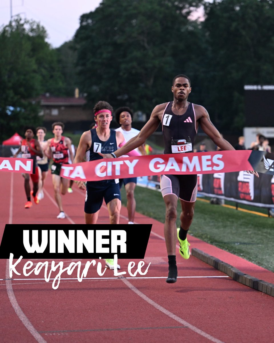 Making history 👏 Keayari Lee is your boy’s 800m champion with a time of 1:51.58 and did it with ONE SHOE!

📸 Daniel Varnado 
#ATLCityGames