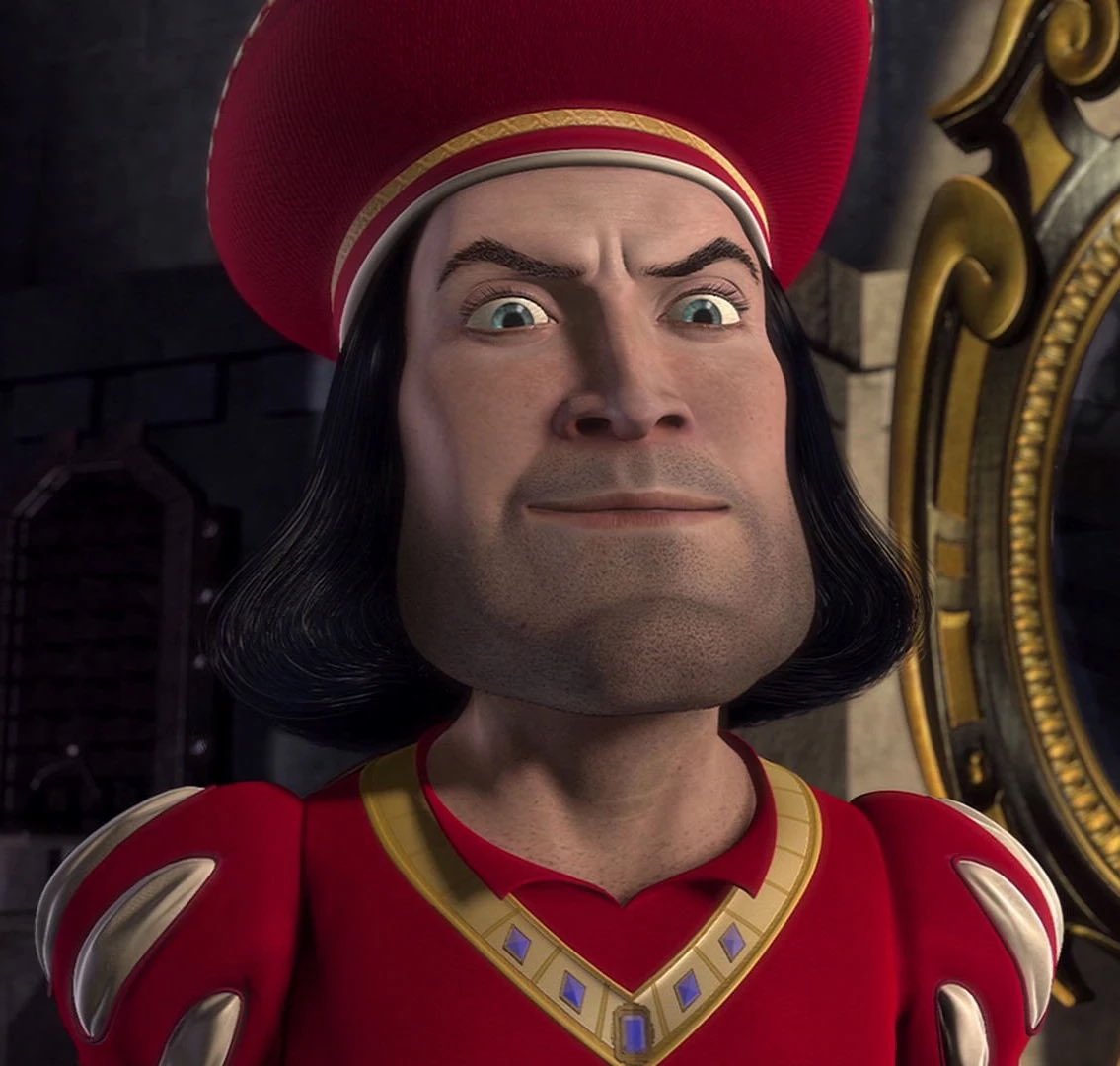 RJCallingham's tweet photo. The hair and face is giving lord farquaad 😭 #Eurovision #Eurovision2025 https://t.co/StVhicMtPM