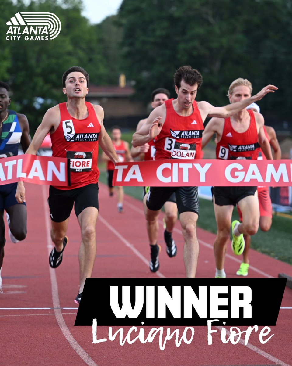 LUUUUCCCC 🔥

Luciano Fiore of Atlanta Track Club Elite is the 2025 adidas Atlanta City Games 800m champion with a time of 1:46.41!

📸 Daniel Varnado
#ATLCityGames