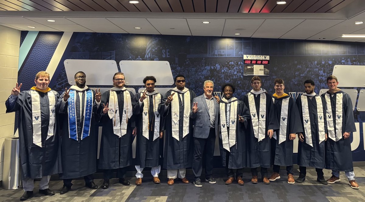 Mark Ferrante (@coachferrantevu) on Twitter photo Congratulations to our <a href="/NovaFootball/">Villanova Football</a> seniors graduating this weekend! Thank you all for everything you have done for VillanovaU and our football program! Wishing you all the very best in all future endeavors! #TTR #AED
👊🏻✌🏻🏈💙
#OnceAWildcatAlwaysAWildcat Congratulations to our <a href="/NovaFootball/">Villanova Football</a> seniors graduating this weekend! Thank you all for everything you have done for VillanovaU and our football program! Wishing you all the very best in all future endeavors! #TTR #AED
👊🏻✌🏻🏈💙
#OnceAWildcatAlwaysAWildcat