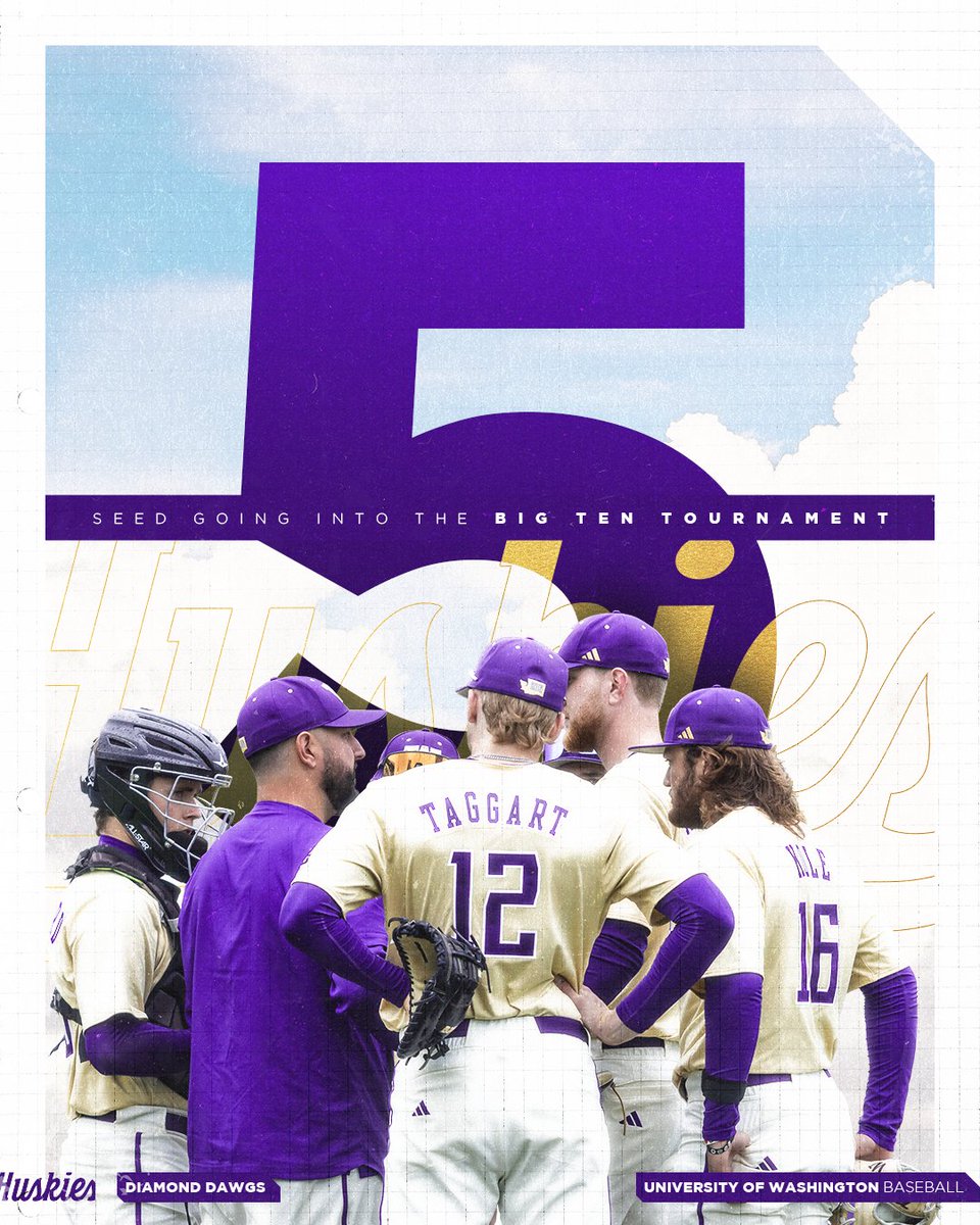 UW_Baseball's tweet photo. The Huskies are the No. 5 seed for next week's Big Ten Tournament 💪

📄 https://t.co/kAVVnc8jTw https://t.co/NMvMsRE7zo