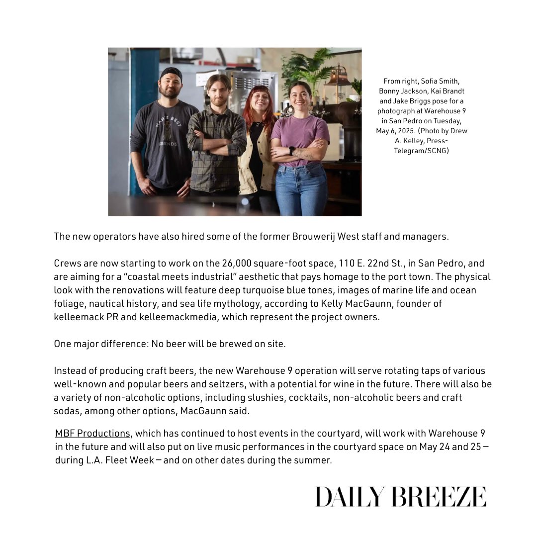 Something new is coming to #SanPedro. Hello, @wh9bar! Projected opening date: Summertime. ☀️ Thank u, <a href="/donnalittlejohn/">Donna Littlejohn</a>, Drew Kelley &amp; <a href="/DailyBreezeNews/">Daily Breeze</a> for ur cont’d support!

cc: @mbfproductions_ &amp; <a href="/craftedportla/">CRAFTED at the Port</a>

Stay tuned for more deets! 

#kmpr #bar #cali #beer #la #community