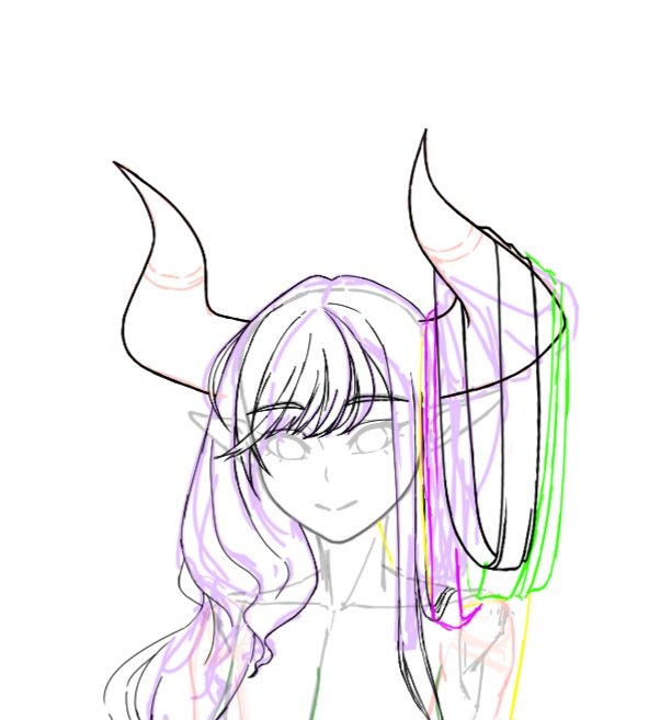 뿔에 머리카락 요래 감는거 맞...나?