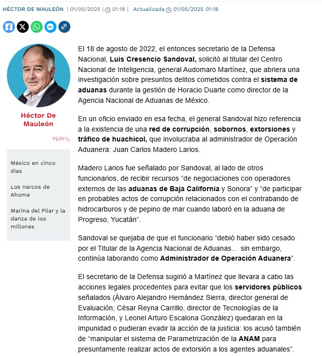 Vivianolala's tweet image. Esta es la columna de @hdemauleon que intentaron censurar.