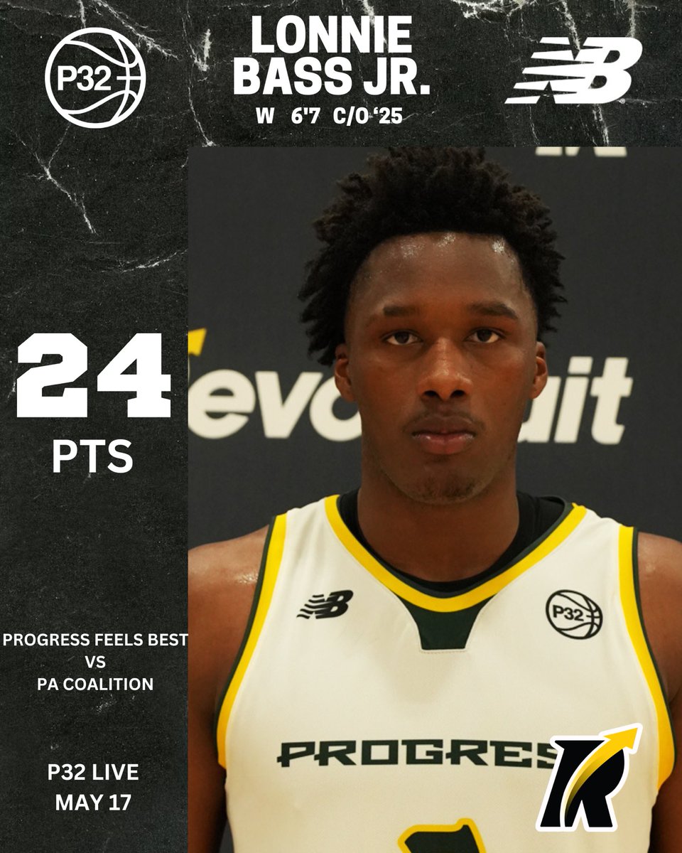 4PT Latest: 6’7” Class of 2025 wing Lonnie Bass Jr. poured in 24 points for Progress Feels Best at P32 Live Dallas. A physically gifted scorer with a strong frame and smooth shooting touch.

#4PT #4PlayingTime