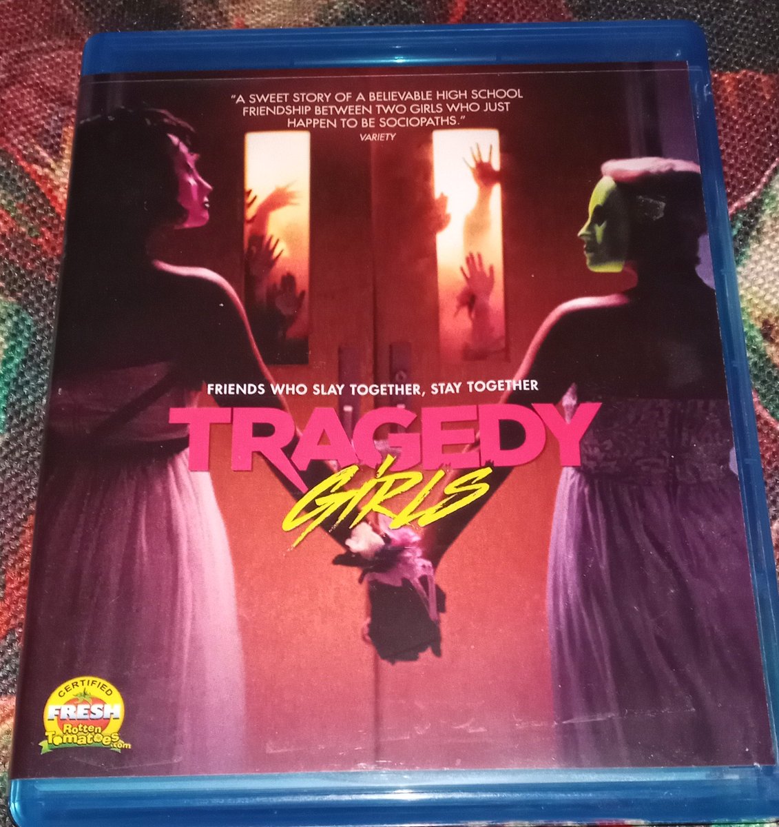 DanielB42739700's tweet image. Tonight's viewing was a rewatch of Tragedy Girls. 

Big fan of this darkly comedic slasher / serial killer film which has a very timely take on social media too. 
👍🎬🔪

#TragedyGirls #PhysicalMedia 
#HorrorMovies #HorrorCommunity