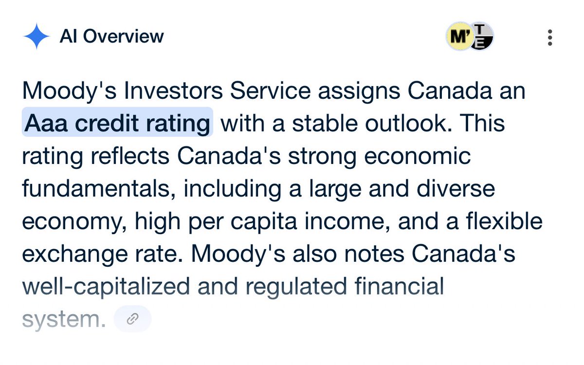 MaggieMay ๐จ๐ฆ๐ช๐บ๐ฎ๐ช (@cailinaseirinn) on Twitter photo <a href="/gregbradyx/">Greg Brady</a> Oh poor baby.
Cry harder.
AAA rating.
Stable outlook.
High per capita income.
Well regulated financial system. <a href="/gregbradyx/">Greg Brady</a> Oh poor baby.
Cry harder.
AAA rating.
Stable outlook.
High per capita income.
Well regulated financial system.