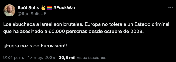 Aquí os presento al visionario <a href="/RaulSolisUE/">Raúl Solís ✌️🏳️‍🌈</a> . Como siempre, ha dado en el clavo.Podrías hacerte analista de apuestas... jajajajajaj
<a href="/unchinodechina/">Chino de China</a> <a href="/Capitana_espana/">Muy.Mona/🇪🇸💚</a> <a href="/WillyTolerdoo/">Willy Tolerdo</a> <a href="/davidsantosvlog/">David Santos</a> <a href="/AntonioRNaranjo/">Antonio Naranjo</a> @