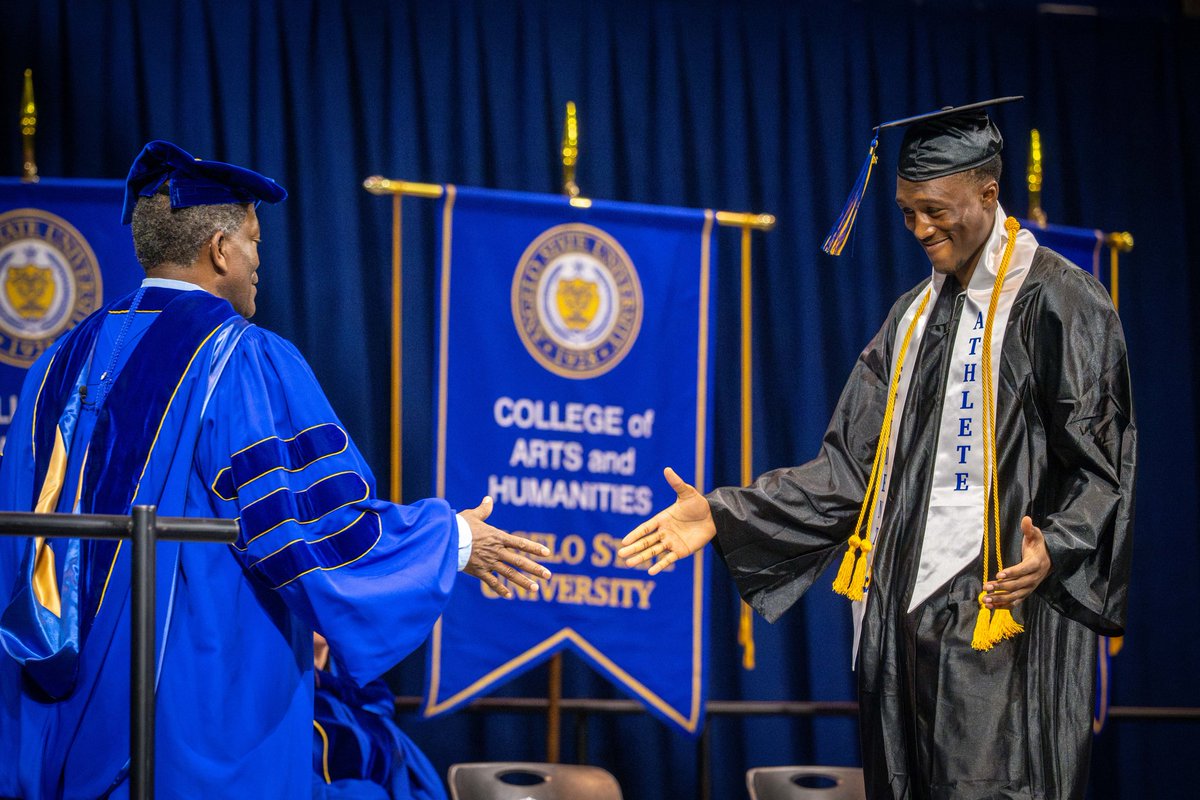 AngeloStatePres's tweet image. Angelo State's legacy grows with each graduating class. Congratulations to the Class of 2025! We can't wait to see how you Go as a Ram.