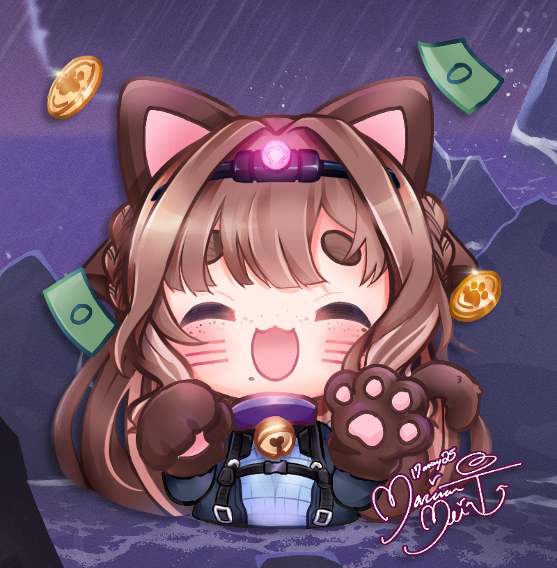 CapableMable's tweet image. I got turned into a lucky otter-cat by my talented wifey~ @Meis_AP_Cafe 

#mabledabble