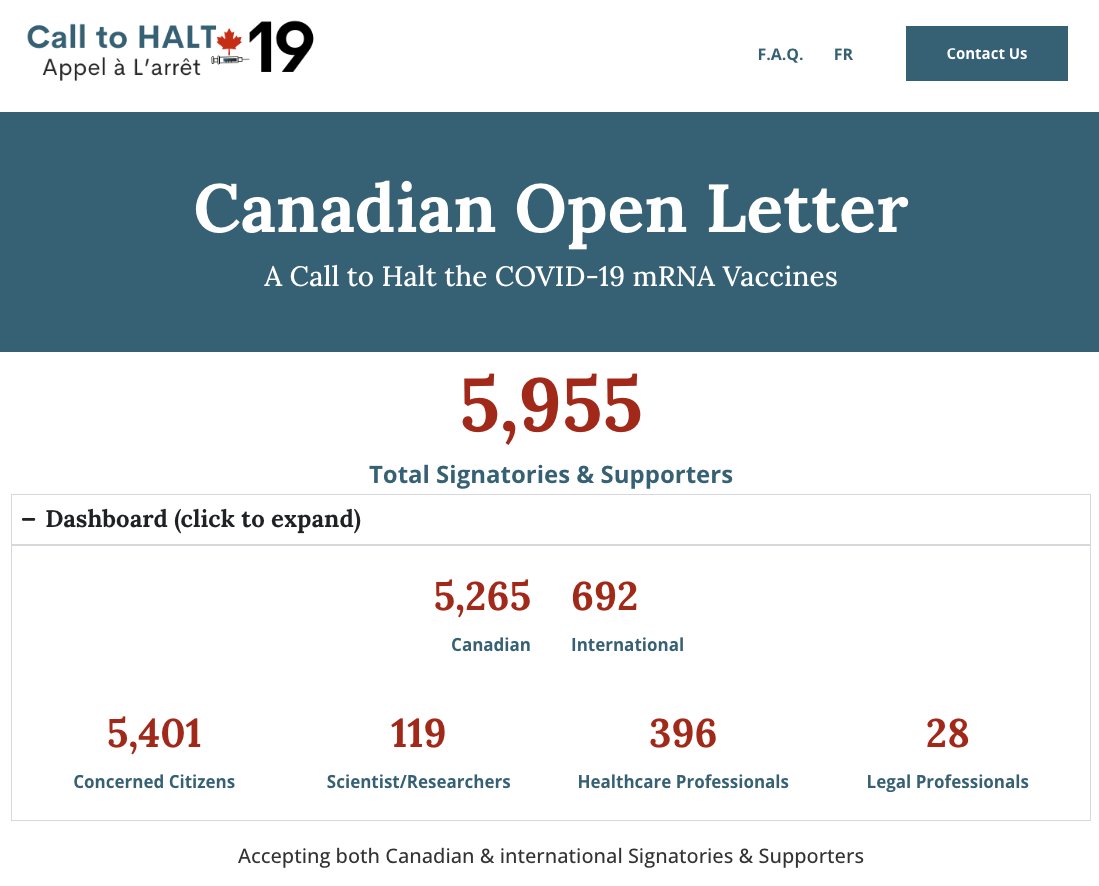 scientialiberia's tweet image. The Call to HALT-19 is almost at 6,000 signatures. Concerned citizens are welcome to sign.
Can we get this to 10,000? Help give this effort a boost!
Watch the presentation here: entwine.substack.com/p/the-call-to-…