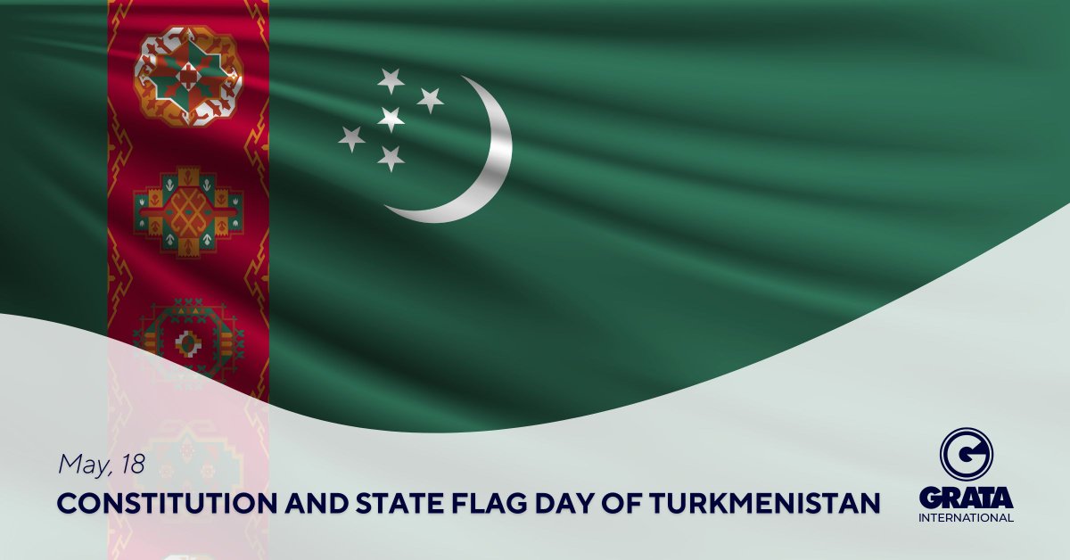 🇹🇲 Happy Constitution and State Flag Day, Turkmenistan! 

A day to honor the Constitution, a symbol of sovereignty, peace, and democracy, and the State Flag, representing unity and pride. May this day inspire progress and harmony for all.

#Turkmenistan #FlagDay #ConstitutionDay
