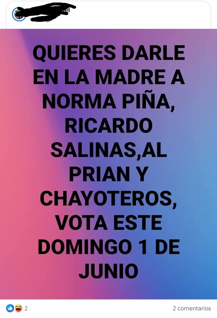 Esto que circula en FB resume a la perfección la reforma al poder judicial.
No es por la justicia ni mucho menos por la democracia.
Es por el rencor, la envidia y el morenista promedio que quiere ver al país entero jodido igual que ellos