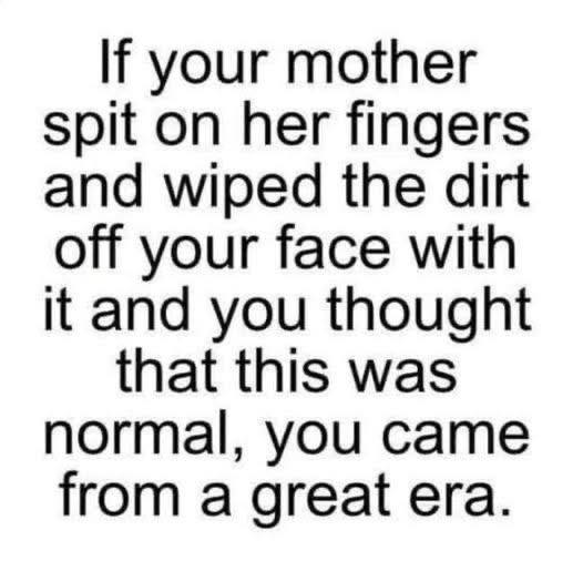 Boomers &amp; Gen X know, don't we.