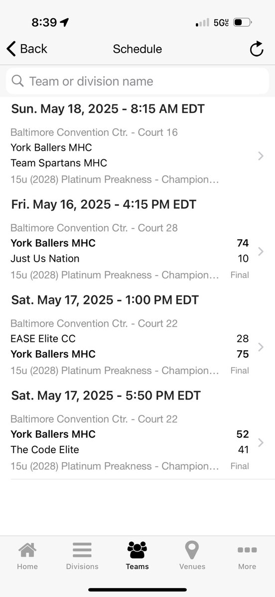 KerryG_lover's tweet photo. My @yorkballers 15U MHC pull out a great win to advance to the Final 4 tomorrow morning. #YorkBallers #LaFamilia https://t.co/Sppza46NhM