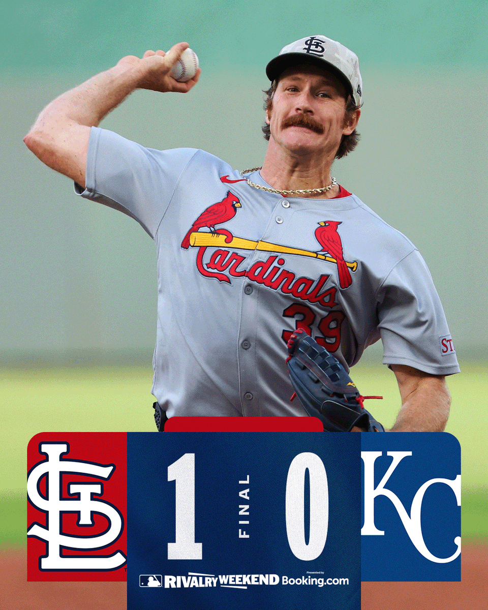 Miles Mikolas throws 6 scoreless innings and the <a href="/Cardinals/">St. Louis Cardinals</a> take the I-70 Series. #RivalryWeekend