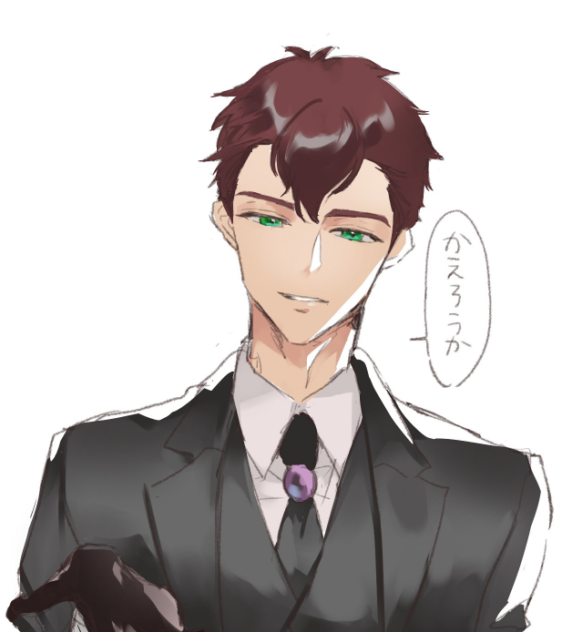 絵チャ、私が描いたぶん 
①リクエストの情けない雲次くん
②リクエストの小豆さん(夢)
③すやすや薬研くん 