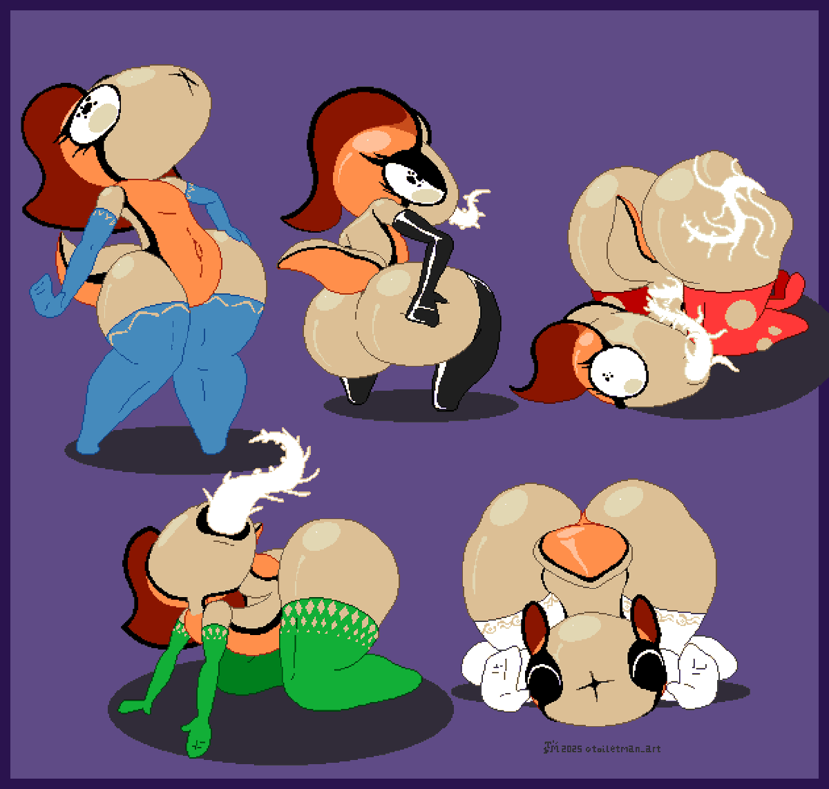 toiletman_art's tweet photo. The differing moods of Squishy https://t.co/sg065PtjO9