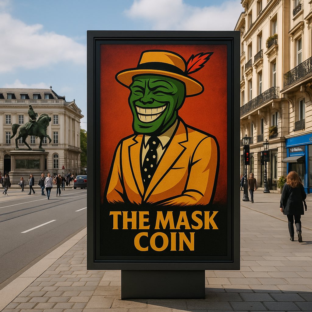 TheMaskCoinMASK's tweet photo. From Brussels with $MASK.

When memes hit the mainstream, they don’t knock — they dominate.

The revolution isn’t coming. It’s already on the streets.

https://t.co/X3tfROeF9H

#TheMASKCoin #Solana #CryptoInTheCity #MASKMovement https://t.co/F6a6fuNdoz