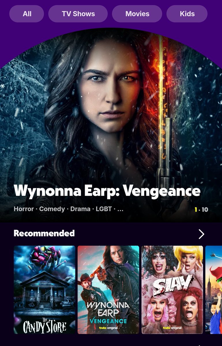 I feel Wynonna might be feeling a bit lonely by herself <a href="/Tubi/">Tubi</a>. She needs Seasons 1-4 to join her but why stop there? #5for2025
#WynonnaEarp 🍩 #Vengeance ✔️