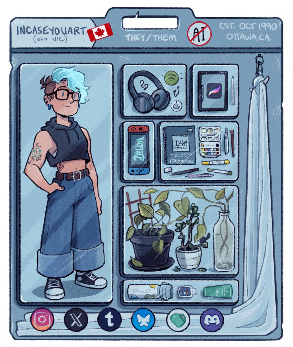incaseyouart's tweet image. Finally made one of those #artiststarterpack things