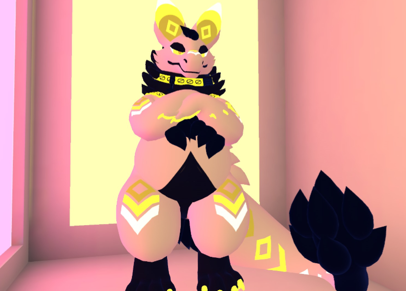 Zer0_soundbyte's tweet photo. Dare to dance? ๐ตโจ
#Soundbyte #Furry #Fursona #VRChat https://t.co/m3OWUFH7Py