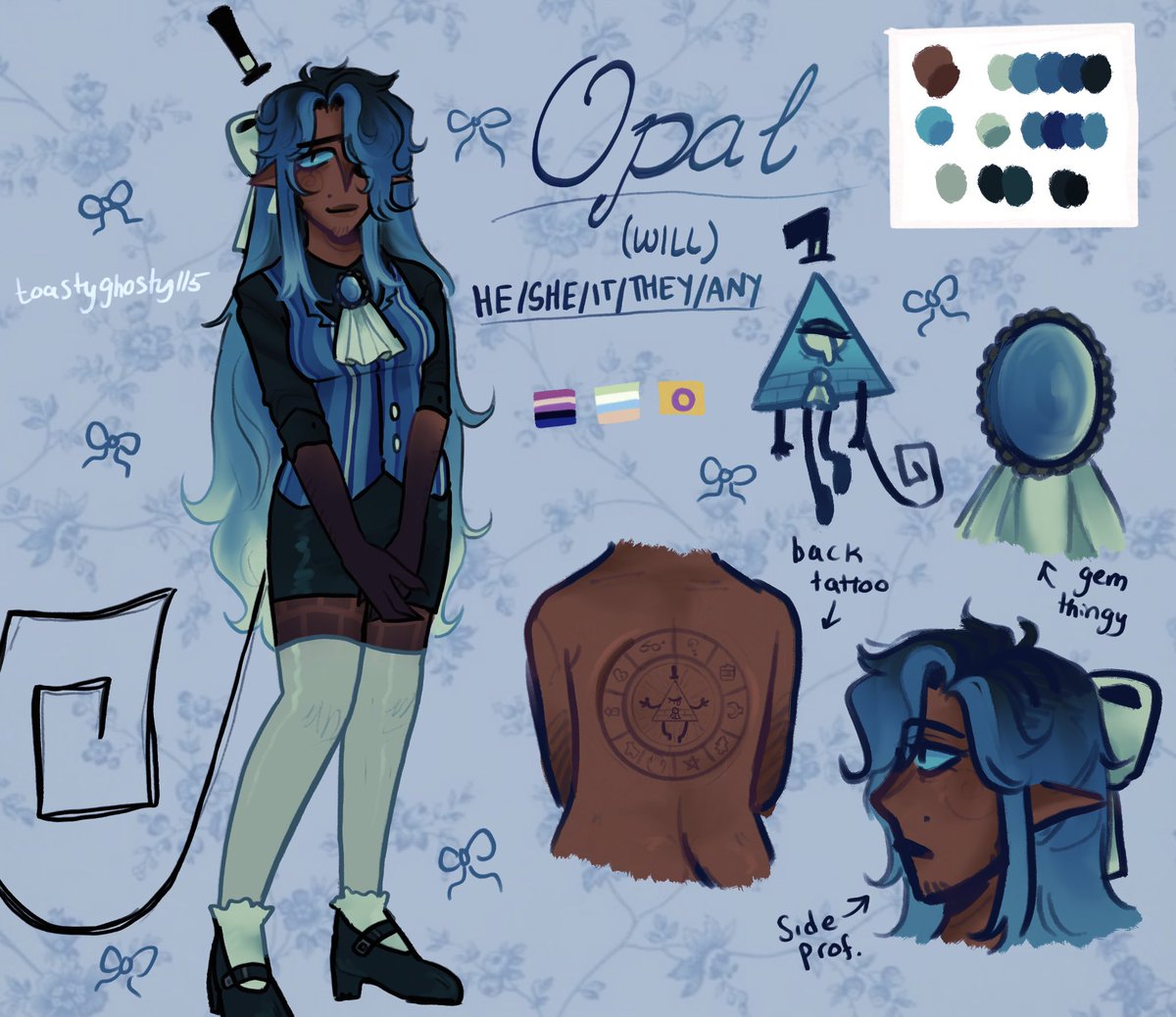 toastyghosty115's tweet photo. finally made new kalypso and opal ref sheets!!!
#GravityFalls #gravityfallsfanart #reversefalls #willcipher #BillCipher #art #kalypsocipher #opalcipher https://t.co/thaRUchSZO