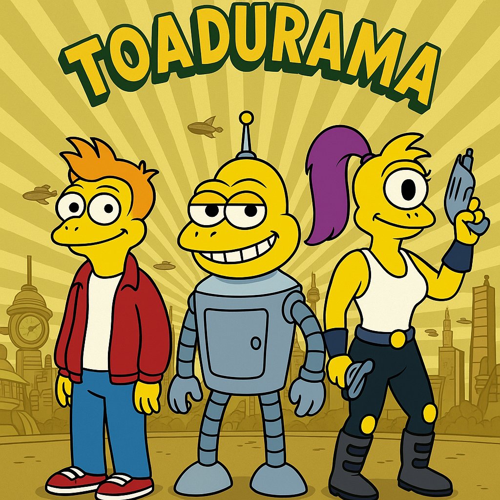 N05K1P's tweet photo. Toadurama. 8PM. Channel 5.
Don’t blink.
$TURBO #TurboToad #TurboToadToken #Toadurama #TurboTV #TurboTime #ToadMode #MemeCoinKing #TurboGang #TurboEcosystem #WatchItOrRug https://t.co/Sc8ARVhZvh