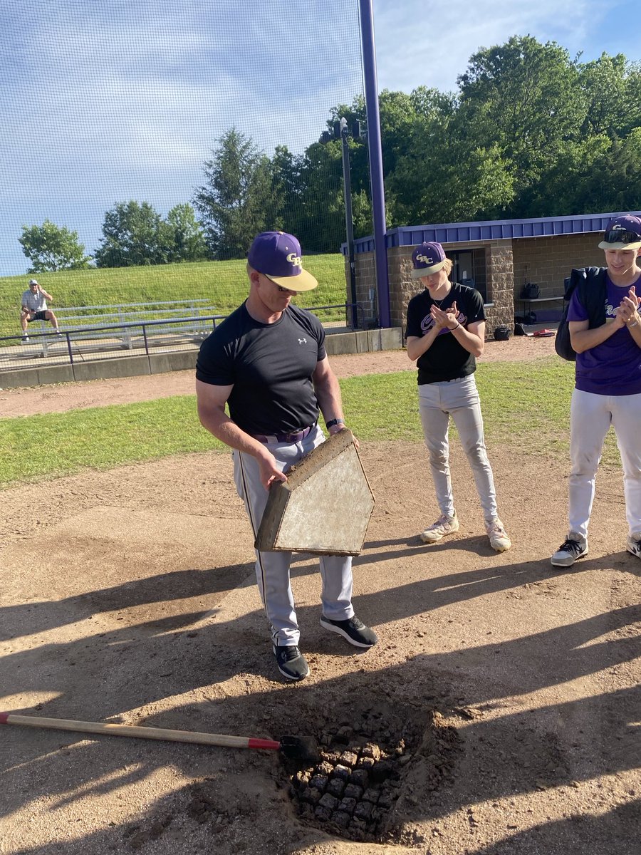Cadet Nation: Last day at Shannon as a natural surface.  Bittersweet moment as we pull home plate.  Demo starts Monday!
#Turf
