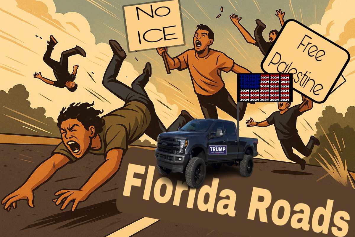 Kei385522Jay's tweet image. Blocking roads in Florida isn’t a protest—it’s a risk.
Under state law, obstructing traffic can lead to serious legal consequences. And with civil immunity for drivers fleeing riots, the danger is real.
Protest smart. Stay safe. Know the law. #FloridaLaw #ProtestSafely