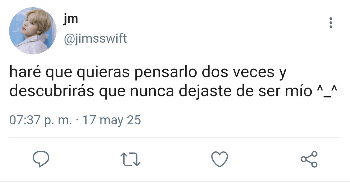 #kookminau ; imgonnagetyouback

jm y jk son ex's.

jm recuperará a jk de la manera que sea.