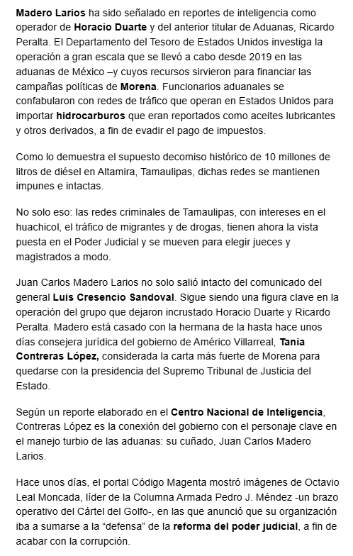 Alfredo Acosta (@alfie_acosta) on Twitter photo Quisieron censurar el artículo de Héctor De Mauleón <a href="/hdemauleon/">Héctor de Mauleón</a> sobre los nexos de la 4T con el huachicol en México.
Pero mientras existan las redes sociales y la libertad de expresión, ¡NOS LA VAN A PELAR A DOS MANOS!
Cada "RT" y "ME GUSTA" es un "CHINGA TU MADRE" al gobierno. Quisieron censurar el artículo de Héctor De Mauleón <a href="/hdemauleon/">Héctor de Mauleón</a> sobre los nexos de la 4T con el huachicol en México.
Pero mientras existan las redes sociales y la libertad de expresión, ¡NOS LA VAN A PELAR A DOS MANOS!
Cada "RT" y "ME GUSTA" es un "CHINGA TU MADRE" al gobierno.