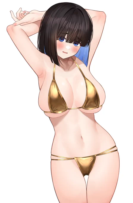 ピーク過ぎましたがリクエストして頂いたふゆちゃんの金ビキニです。 