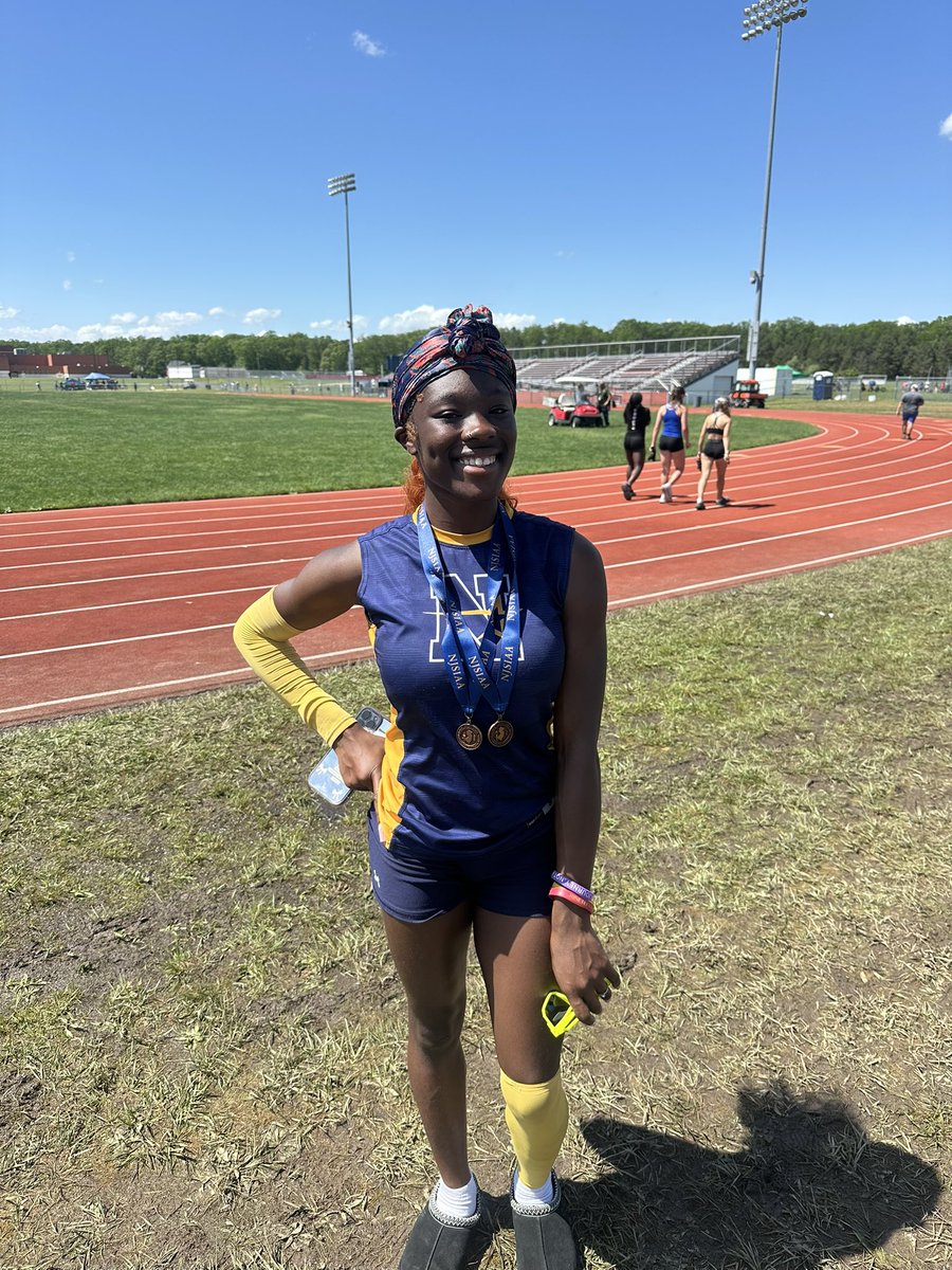 Nottingham results from the second day of the track and field sectionals.  
Boys 4x400 Relay 2nd place 
Zi’Asia Williams 2nd in Shot Put and Javelin
Ernest Gaykai 3rd in Shot Put
Ti’Kayla Smith 4th in Javelin
Ariana Crusoe Gaye 6th in 400m

<a href="/HTSD_Nottingham/">Nottingham High School</a> <a href="/NottinghamNABC/">NHS_NABC</a>