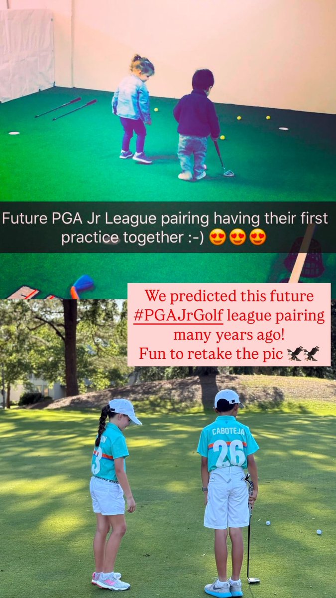 Michelle Holmes Golf (@mholmesgolf) on Twitter photo I'm going to add #FortuneTeller to the resume 🥰💚
Fun to retake the pic so many years later 🦅🦅🦅
<a href="/PGAJrLeague/">PGA Jr. League</a> I'm going to add #FortuneTeller to the resume 🥰💚
Fun to retake the pic so many years later 🦅🦅🦅
<a href="/PGAJrLeague/">PGA Jr. League</a>