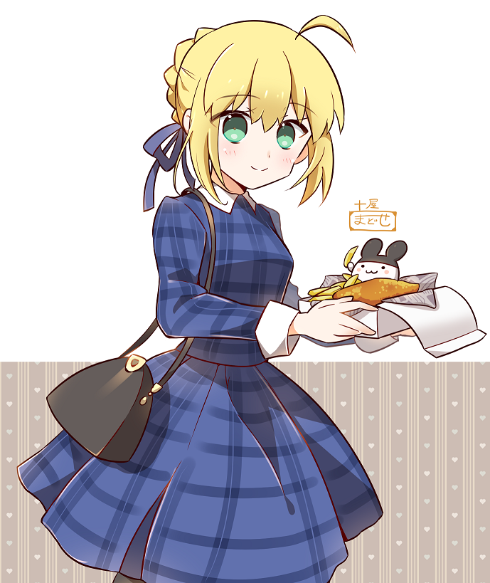 アルトリア・ペンドラゴン ,セイバー 「【Fate】セイバーちゃんとフィッシュアンドチップス 」|土屋まどせのイラスト