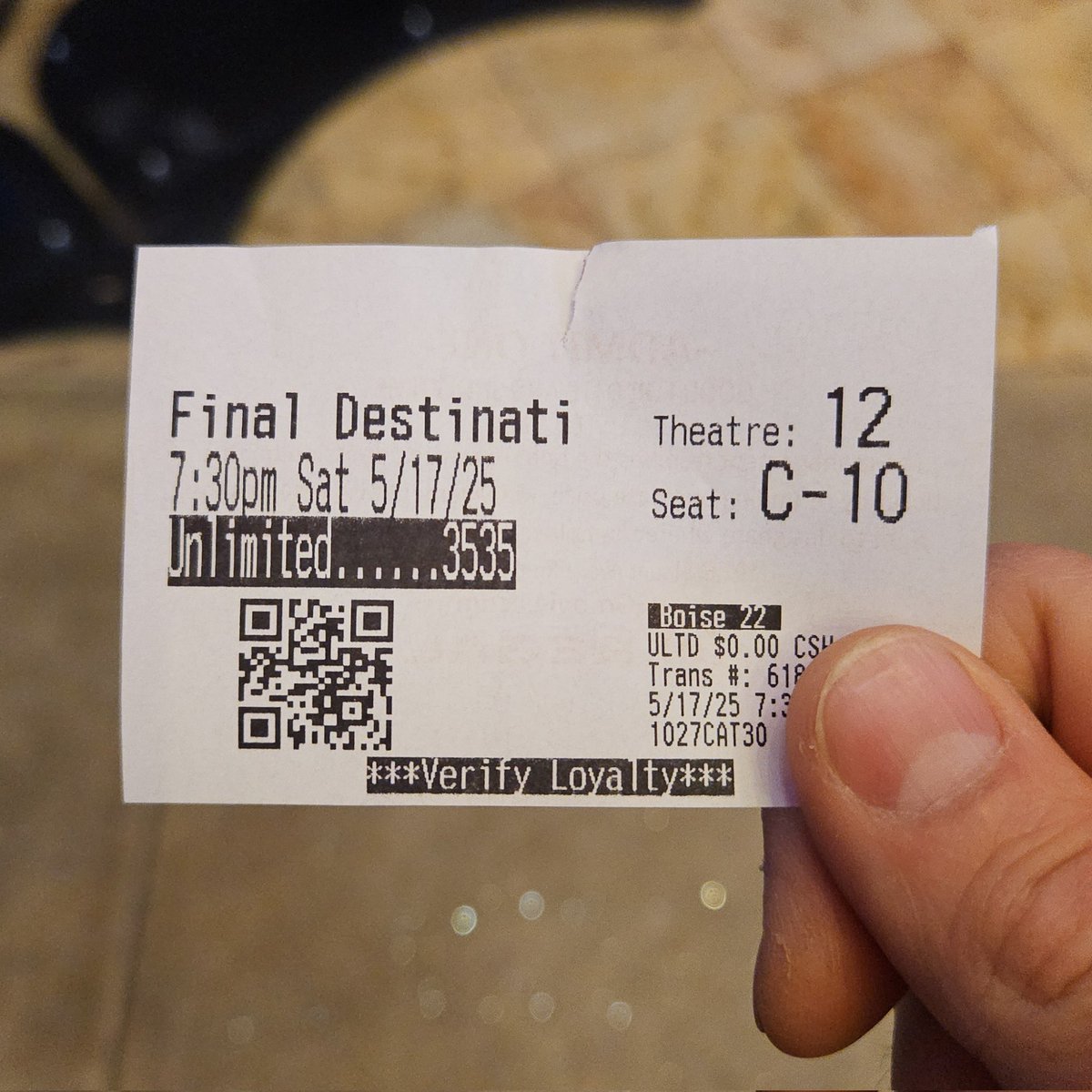 Checking out the new <a href="/FDMovie/">Final Destination Bloodlines</a> #FinalDestinationBloodlines <a href="/RegalMovies/">Regal</a>