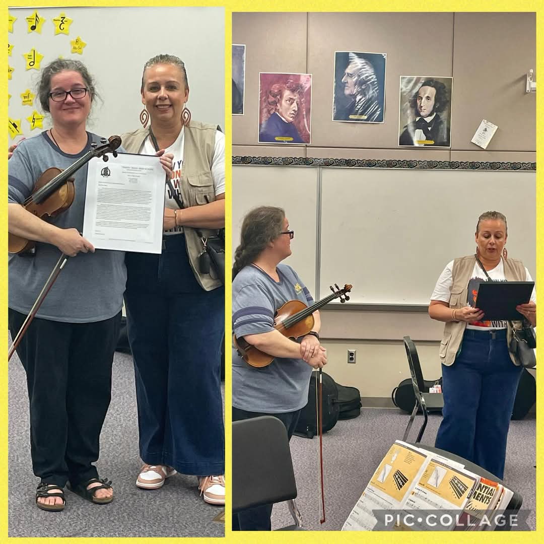 📰 Breaking news! Ms. Haber, our exceptional orchestra teacher, received a heartfelt letter from a former student/current senior. Ms. Ninah, proud principal, shared the letter with Ms. Haber. You are stellar!  #projectimpact #teacherappreciation @ocps_official 🐲❤️💌