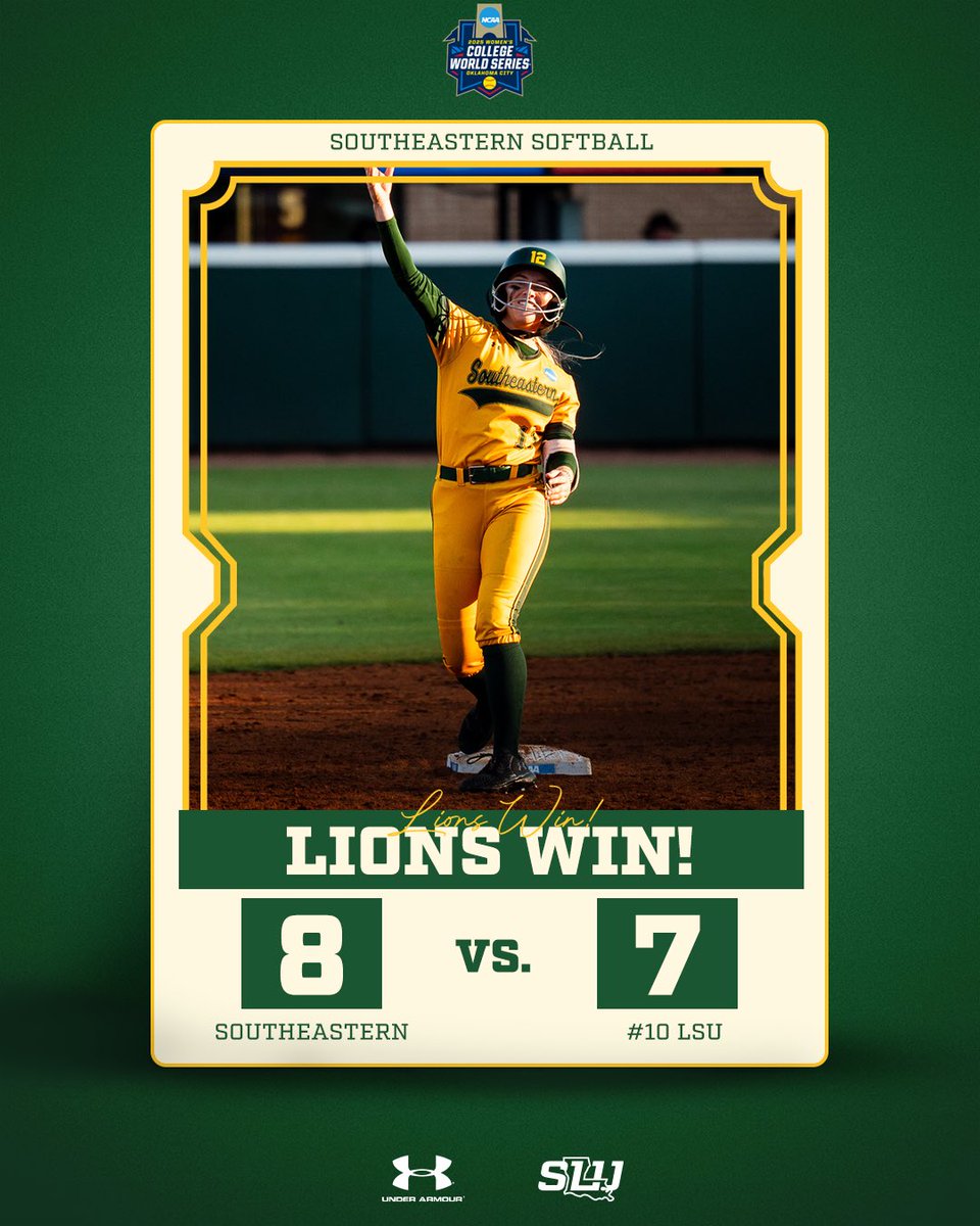 YOUR LADY LIONS DO IT AGAINN!!!!

We are headed to the championship, the Lady Lions will take on Nebraska at 2pm tomorrow! 

#LionUp