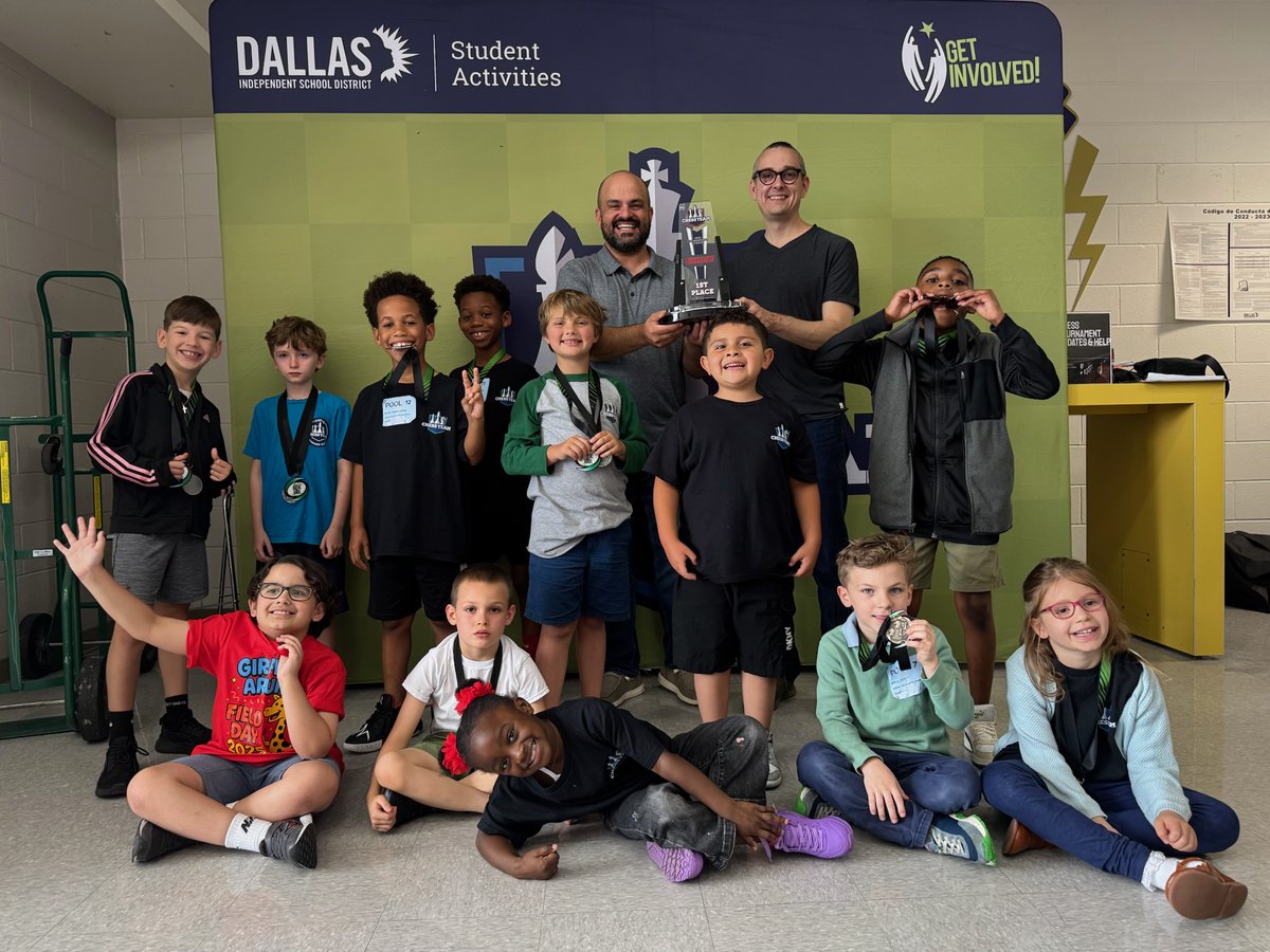disdactivities's tweet image. What a day! Over 350 K–2 students competed in their first chess tournament with determination & pride. Congratulations to our top teams!
🥇 Wells
🥈 Dealey
🥉 Mata
Thank you to all who made this event a success—our future chess champions are just getting started! #GetInvolved
