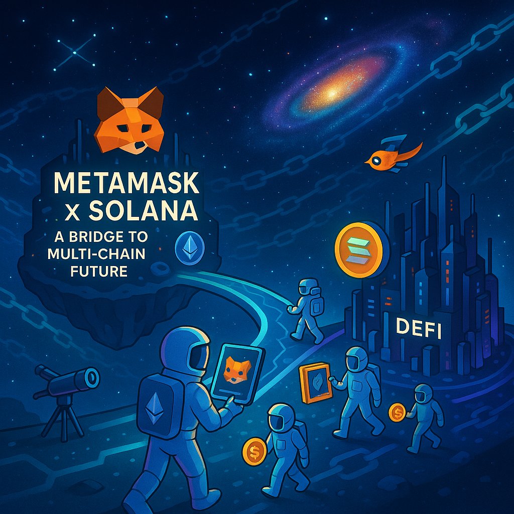 BlockBaliCom's tweet photo. JUST IN : Co-founder dan CEO Metamask telah mengkonfirmasi bahwa dukungan untuk Solana (SOL) akan diluncurkan pada Mei 2025, memungkinkan pengguna untuk mengakses aset SOL dan berinteraksi dengan Solana Dapps secara langsung melalui Metamask.
#BlockBali #Web3Community https://t.co/r8Lh6XhaBY