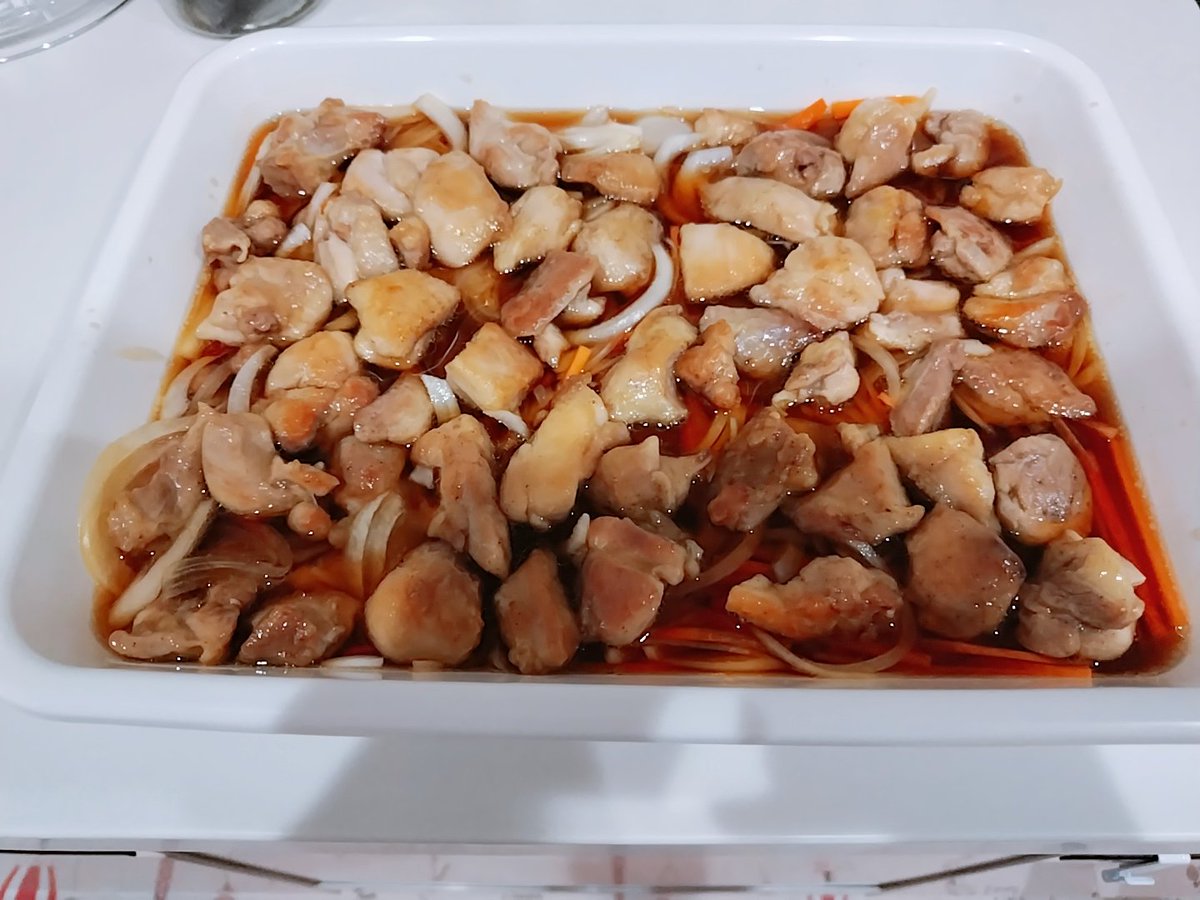 甘酢南蛮漬けー完成っっっ⸜(*˙꒳˙*)⸝