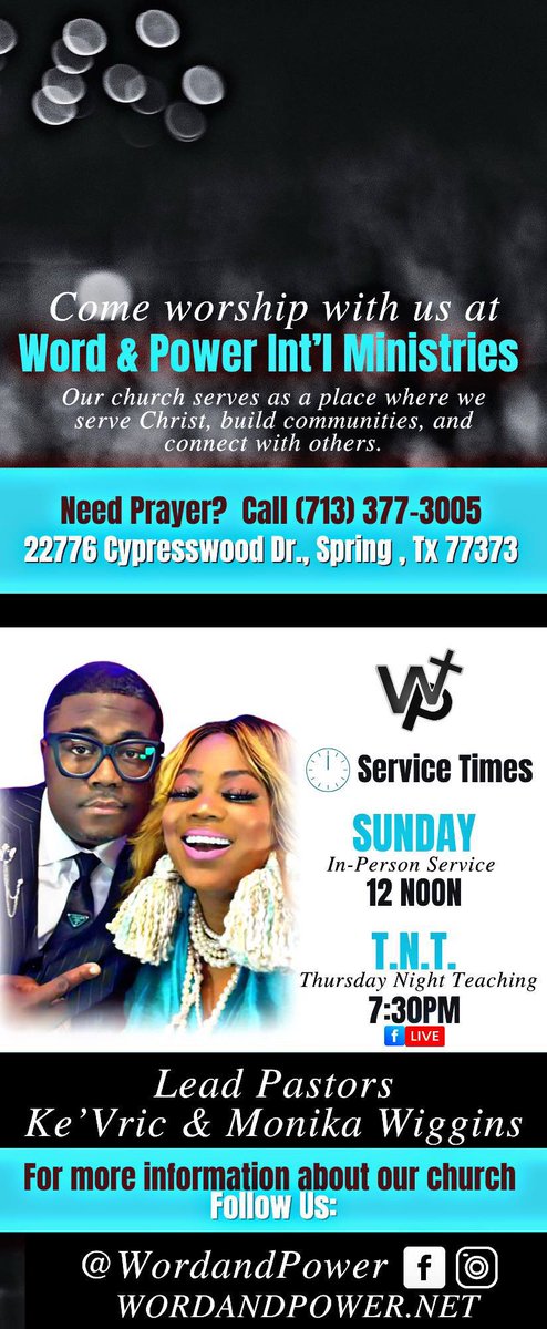 iamkdwiggins's tweet photo. Join Us Tomorrow!

📱💻 - 9:30 AM Facebook | Instagram 
⛪️📍- 12 NOON In-Person ONLY https://t.co/njtHZXVMEx