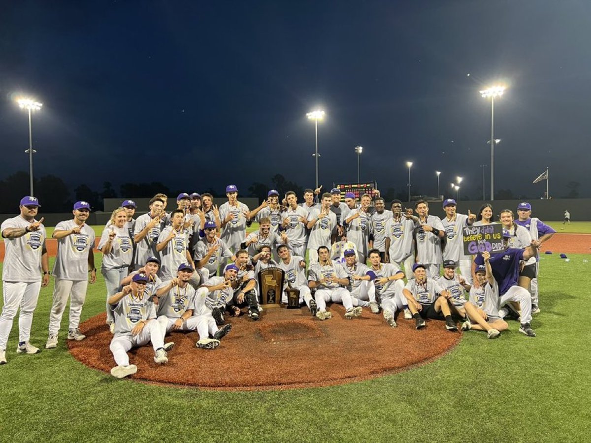 Sam Houston has a legitimate claim for winning the most difficult baseball State Championship in LHSAA history:

• 11-seed, no bye
• Swept reigning State Champion West Monroe on the road
• Swept second-seeded Barbe on the road, holding them to one run in two games after losing