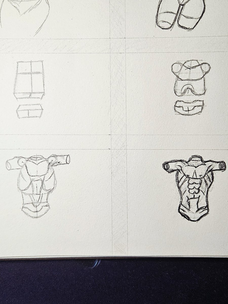 SentinelWisp's tweet image. #138 Tried shaping boxes into female forms.
Ended with a male torso and some optimism.
#365challenge #artchallenge #SketchDaily #LearnToDraw #progressnotperfection